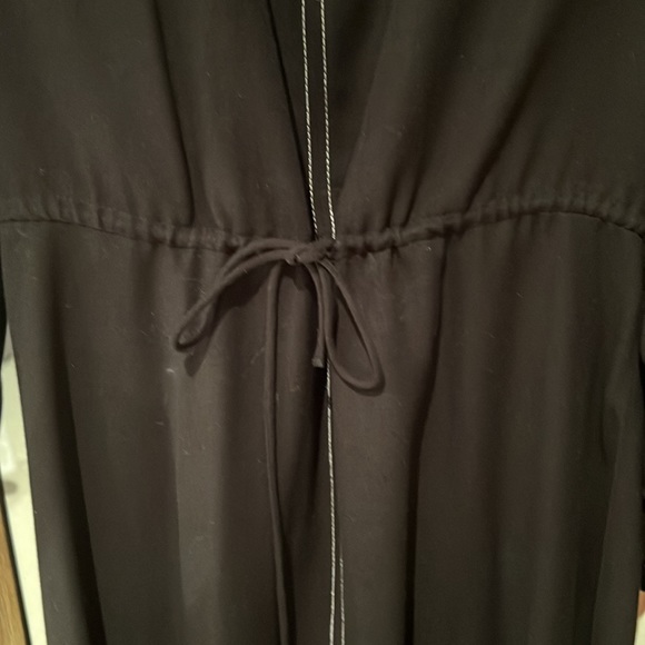 Zara long sleeved tie waist viscose dress - Picture 6 of 8